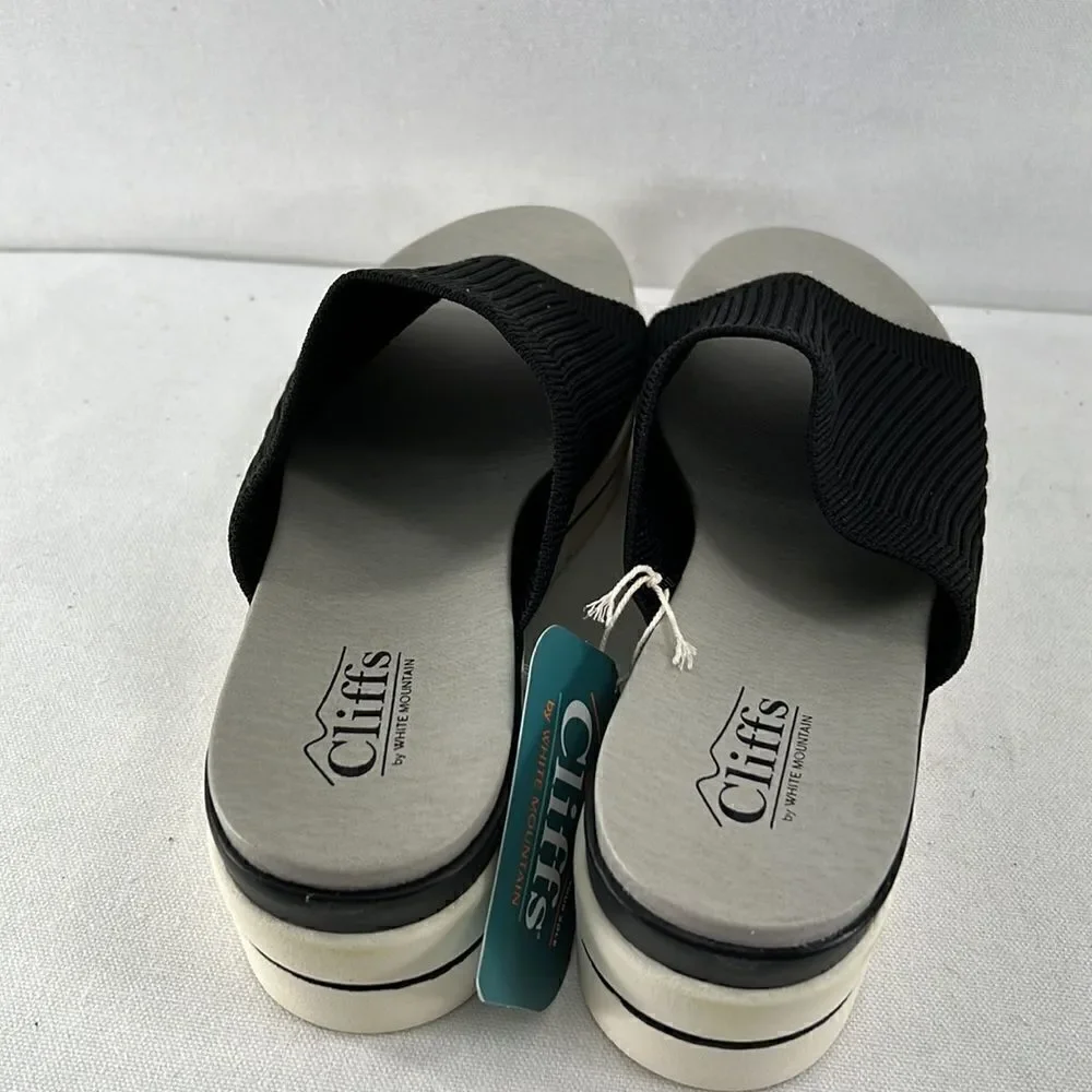 Cliffs by White Mountain Typhoon Wedge Sandal Black Size 7.5 - Picture 3 of 7